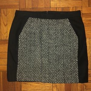 J.Crew black and white skirt